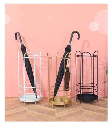 Porte-parapluies étagère en fer forgé avec support de séchage pour entrée