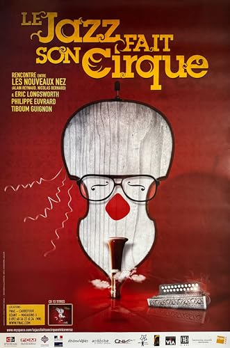 Le Jazz fait son cirque grand poster 80X120Cm impression d'art