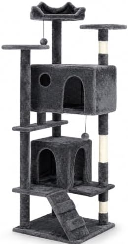 T-LOVENDO Árbol Rascador para Gatos Grandes 150 cm