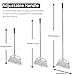 GLOYY Outdoor Stiff Bristles Angle Broom Heavy Duty Sweeping Patio Broom with Long Handle for Garage Garden Commercial and Industrial