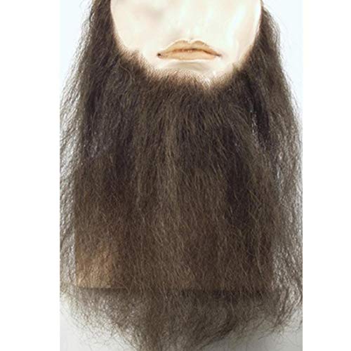 Wiginway MCLW_B2-348-LCBNGY 10 Inch Long Full Face Beard Color Light Brown Grey - Lacey Wigs Human Hair Mens Duck Dynasty Hand-Made Fake Facial Biker Amish Bundle thumb #3