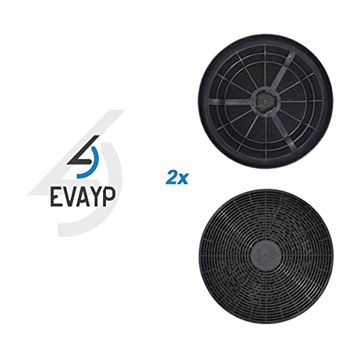 EVAYP / 2x Aktivkohlefilter/passend für Boaman - Hanseatic - PKM - Exquisit- Respekta / CF110 MIZ0023 KF561 K606 DU652 AS0015184 CF 110 für Küchenhauben Dunstabzugshauben