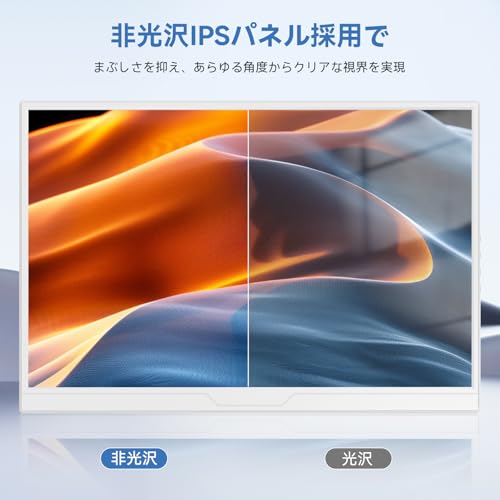 EVICIV モバイルモニター ホワイト 16インチ 120Hz 白 ポータブルモニター 黄金比16:10 FHD 1200P 非光沢 モバイルディスプレイ 自立型 回転式スタンド付き 350Nit 100% sRGB 1000:1 軽量 薄型 ノングレア VESA対応 持ち運び サブモニター スピーカー内蔵 USB-C給電 mini HDMI搭載 PC/Switchなど対応 在宅勤務