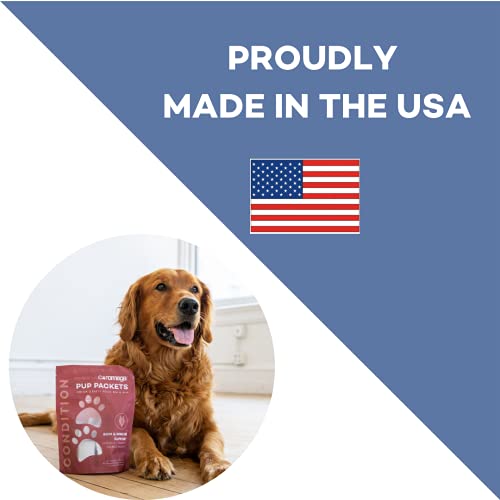 Coromega Omega3 Condition Pup Packets Fish Oil For Dogs With Omega 3 Fatty Acids Epa And Dha And Vitamin E Dog Supplement Skin And Immune Support Single Serve Packets, 30 Count #TOP4