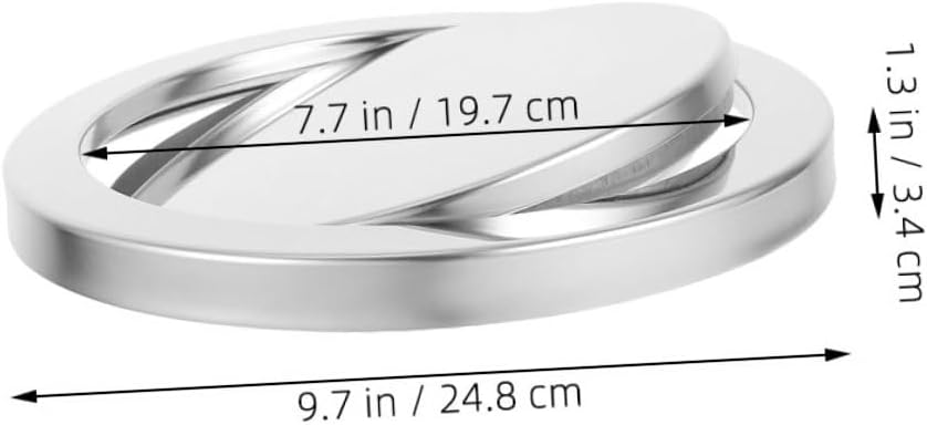 Countertop Trash Can Lid 2pcs Swing Trash Can Replacement Lid for 21.5-24cm Opening Kitchen Bathroom Home Use