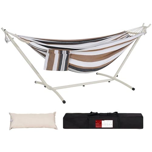 LazyDaze Hammocks Double Hammock with Stand - 2 Person Heavy