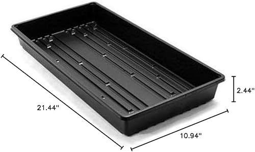 Miniatura 2 de Bandejas 1020 resistentes con agujeros, paquete de 20, para iniciador de semillas de propagación, germinación de plantas, plántulas, microverdes (20)