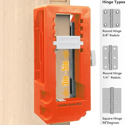 Modèle de défonceuse de charnière pour corriger les portes de garage - 8