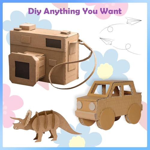 Image of RLAVBL 100 Pack 5x7 Corrugated Cardboard Sheets, Flat Cardboard Inserts for Shipping, Mailing, Packing, DIY Crafts