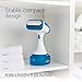 Sunbeam 1200W Steam Burst Handheld Steamer for Clothes, Dual Steam Settings, 30-Second Fast Head-Up, Bristle Brush Attachment, White and Blue Finish