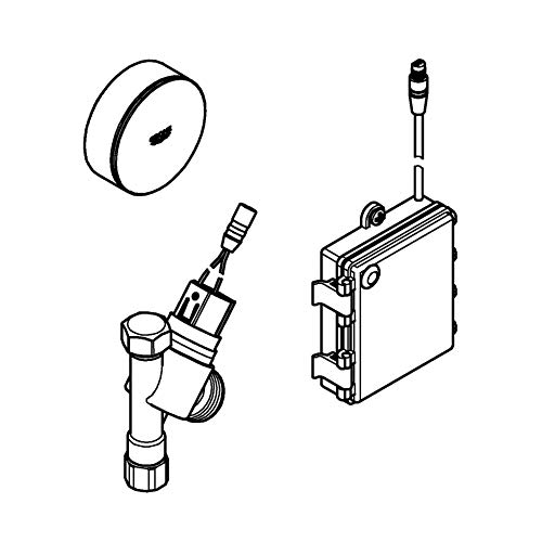 GROHE Switch | Küchenzubehör - Batteriebetriebenes Absperrventil für Geschirrspüler | mit batteriebetriebener Funkfernbedienung | chrom | 40402000