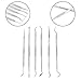 weatlake 6PCS Stainless Steel Rifle Cleaning Picks Gun Cleaning Pick Brush