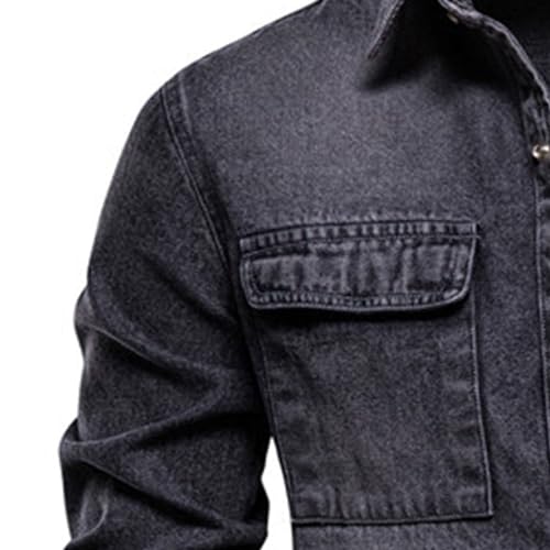 Veste en jean homme style décontracté pour sorties urbaines