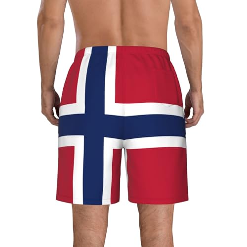 Drapeau classique short plage homme tendance Norvège confortable - 4