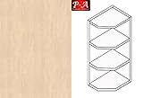 Lieferung: vormontiert Premium-Ambiente BHEEX0094 Hängeschrank Abschlußregal 2 Fachböden 25cm breit 72cm hoch EURODEKOR® ( 25 Mainau Birke)