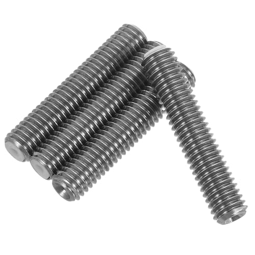 4pcs Stainless Steel Threaded Tube for 3d Printers, Silver