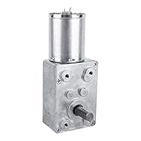 DC 12V Reversibles Schneckengetriebe mit Drehmoment DC Motor Getriebemotor Gesamtmetall 5/6/20/40/62 (RPM)(62RPM)