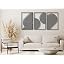 Lot De 3 Décorations Murales Géométriques En Bois 3D VAILLA, Style Bohème, MDF Laqué, Pour Salon Ou Chambre (Boho 13)
