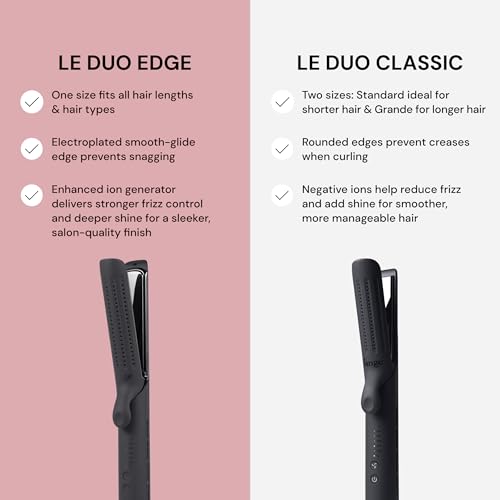 L'ANGE Hair Le Duo Edge 360° Airflow Titanium Styler | 2-in-1 Styler - Hair Straightener and Curler | Cooling Air Vents | Frizz-Free Results for All Hairstyles | Styling Tools & Appliances, Black - image 5