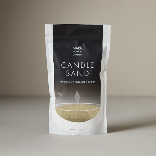 Candle Sand premium, gránulos de cera vegetal de duna de 32 oz con mechas