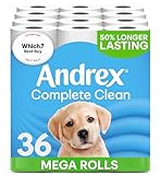 Andrex Complete Classic Clean Mega Toilet Roll - 36 Mega XL Rolls, Packaging May Vary