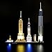 Produktbild LIGHTAILING Licht-Set Für (Architecture New York City) Modell - LED Licht-Set Kompatibel Mit Lego 21028(Modell Nicht Enthalten)