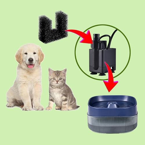 Filtros de esponja de repuesto para fuentes de agua para mascotas miniatura 2