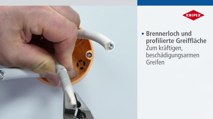 KNIPEX Elektro-Installationszange 13 86 200, 200 Mm