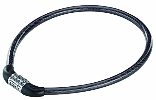 Prophete Zahlen-Kabelschloss 55 cm – 4-Zahlen-Kombination, Sicherer Diebstahlschutz für Fahrräder, Flexibles Kabel, Kompakt & Praktisch für Unterwegs, Schwarz (Packung mit 2)