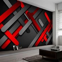Creative Three-Dimensional 3D Removable Wallpaper Self-Adhesive, Black Background Wall Murals Peel and Stick Wall Stickers, for TV Sofa Background Living Room Bedroom Home Decor,116" W x91 H