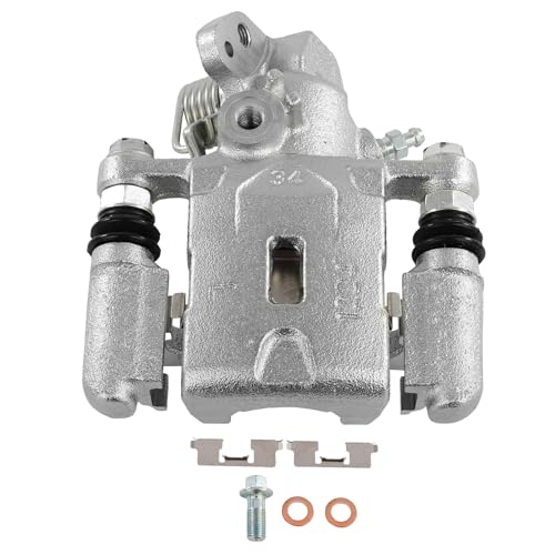 Image of SCITOO 19B3302 Rear Left Disc Brake Caliper Assembly w /Bracket For Hyundai For Elantra 2005-2006,For Hyundai For Tiburon 2004-2008,For Kia For Spectra 2005-2009,For Kia For Spectra5 2005-2009