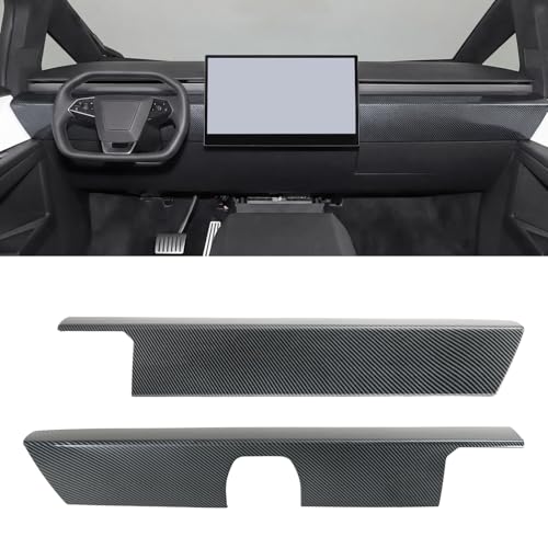 Fancemot Carbon Fiber Dashboard Panel Trim for Tesla Cybertruck 2024-2026