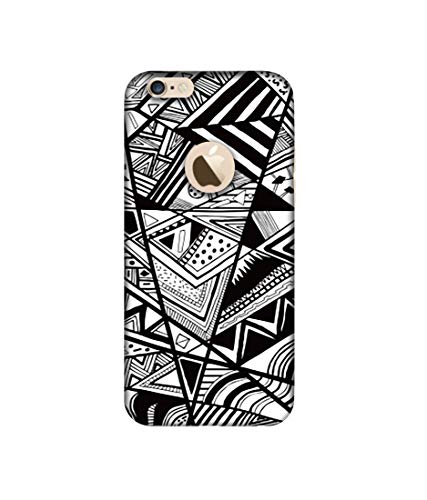 Image of Amazon Brand - Solimo Designer Random Pattern 3D Printed Hard Back Case Mobile Cover for Apple iPhone 6 / 6S (Logo Cut)