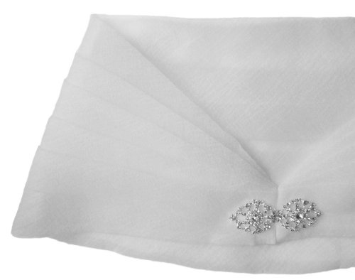 Alivila.Y Fashion Mesh Buckle Wrap Shrug Shawl Scarf 01-White Mesh - Thumbnail 4