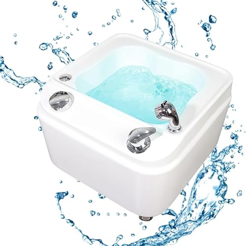 Masajeador Spa de Pies Acrílico con Luces y Ruedas
