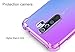 Leychan for Note 8 Pro Case, Shockproof TPU Bumper Case Double-Color Soft Rubber Anti-Drop Protective Case Cover Fit for Note 8 Pro Phone (Purple Blue)… (red)