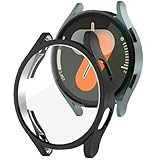 Capa Case Bumper Preto Com Película 9d P/Galaxy Watch 7 44mm