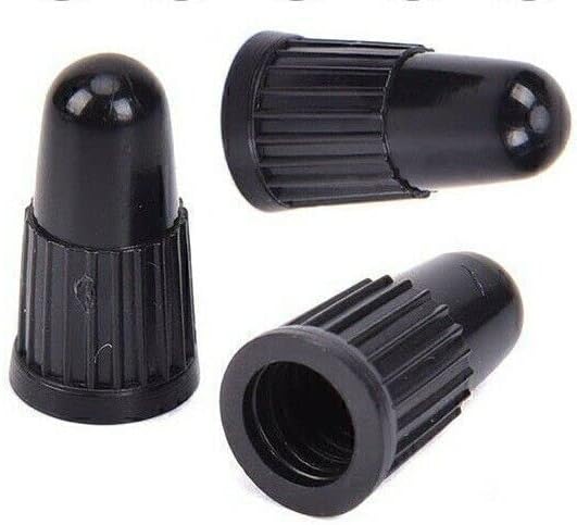 Presta Valve Caps Plastic Bicycle Dust Tyre Tire Covers Road MTB Bike Black (10 Pack)
