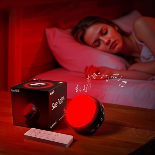 630nm Red Light Therapy Sleep Device, Red Night Light Lamp to Support Deep Relaxation and Improve Sleeping for Adult & Kid Bedroom