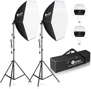 HPUSN Softbox Photography Lighting Kit 30