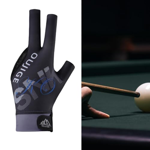 RNXRZANK 4X Three Finger Pool Glove for Billiards Left Hand Snooker Cue