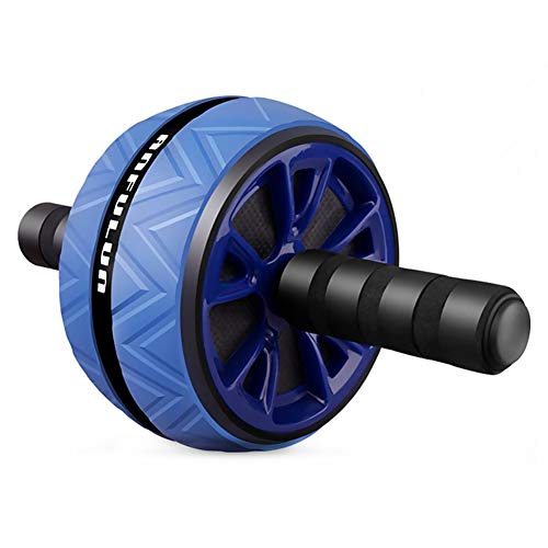 NIUAWASA Bauch-Übungsrolle mit extra Dicker Knieschoner-Matte, Krafttrainingsgerät für Körperfitness AB Wheel Gym Tool, perfekt für Mann und Frau (Blau) Cover