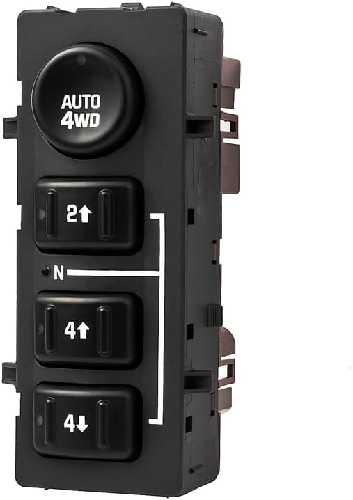 Car Drive Transfer Switch 19259313 4Wd Wheel Drive Switch 4X4 Transfer Case Button for Chevrolet for Suburban Avalanche Tahoe for Gmc for Yukon 2003-2007 15136039