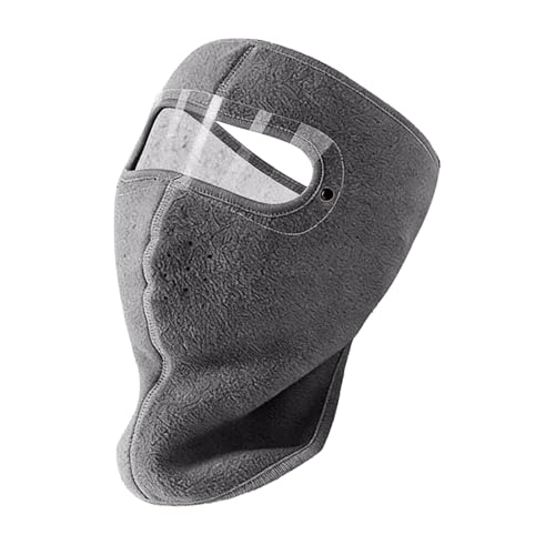 Maschera invernale per il viso, copertura integrale per il viso, con occhiali staccabili, maschera da sci, occhiali invernali in pile con cappuccio per donne, ciclismo, equitazione, moto, snowboard
