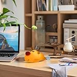 Eco-Friendly Reindeer Night Light - Energy Efficient LED Desk Lamp, Rechargerable Dimmable Nursery Soft Touch Bedside Baby Squishy Night Light, Portable Nightlight for Adults/Kids - Image 5