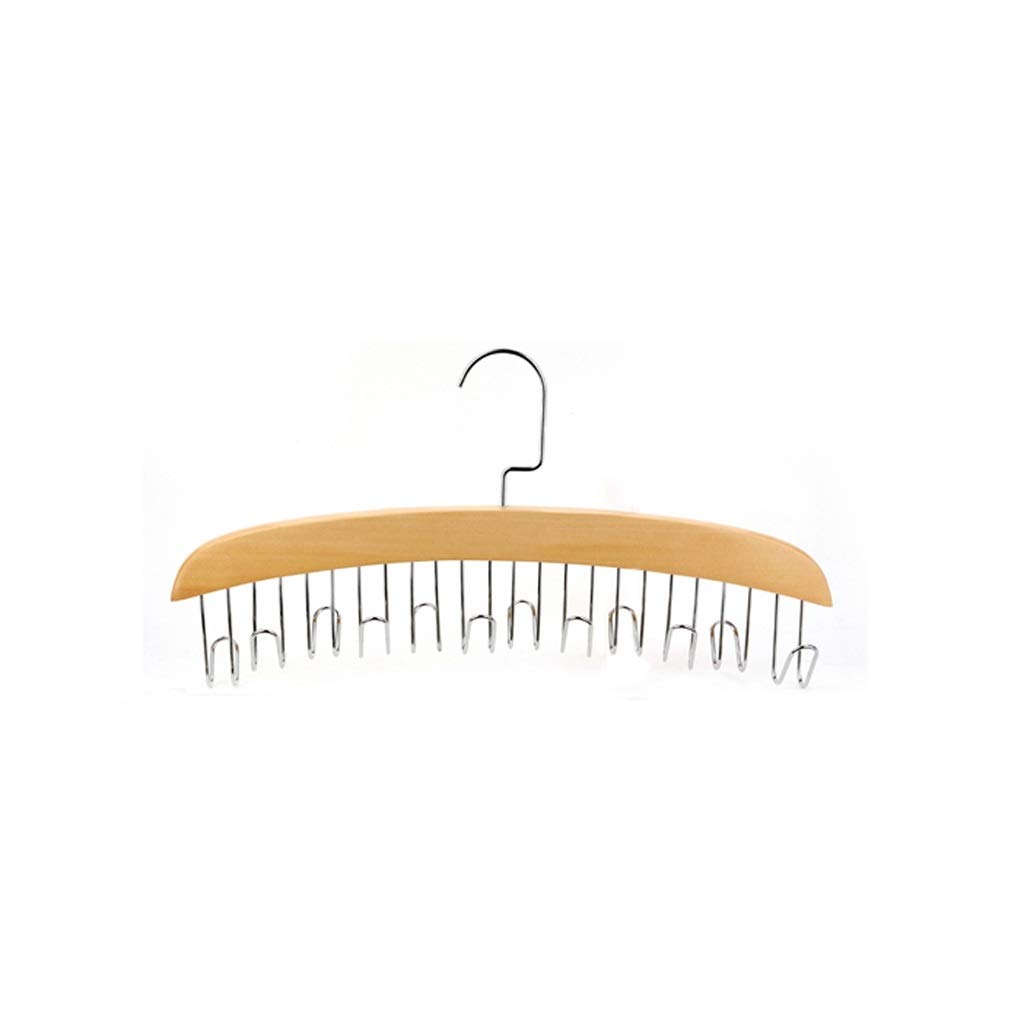 MOBYGKFY Multifunctional Wooden Belt Hanger Belts Rack Tie Hanger Scarf Holder Organizer Wardrobe Closet Storage Hanger 8 12 hooks(D,1pcs- 12hooks)