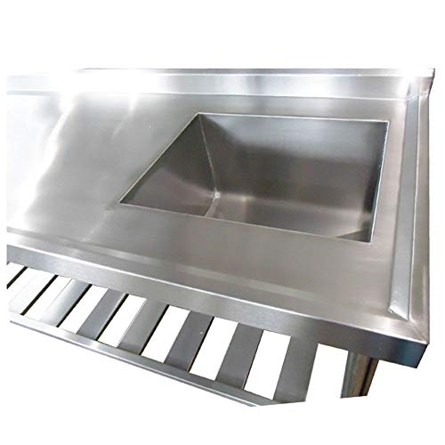 Pia Aço Inox Industrial 120x60x90 cm Cuba Direita Nortinox