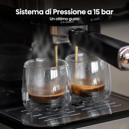Hisense HESCM15CD NUOVA Macchina da caffè Espresso Manu...