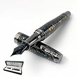 Monteverde Invincia Vega Starlight Yellow Fountain Pen - Flex Nib, Vibrant Design, Expressive Writing Instrument