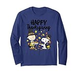 Peanuts - Happy Thanksgiving Charlie Snoopy Woodstock Long Sleeve T-Shirt